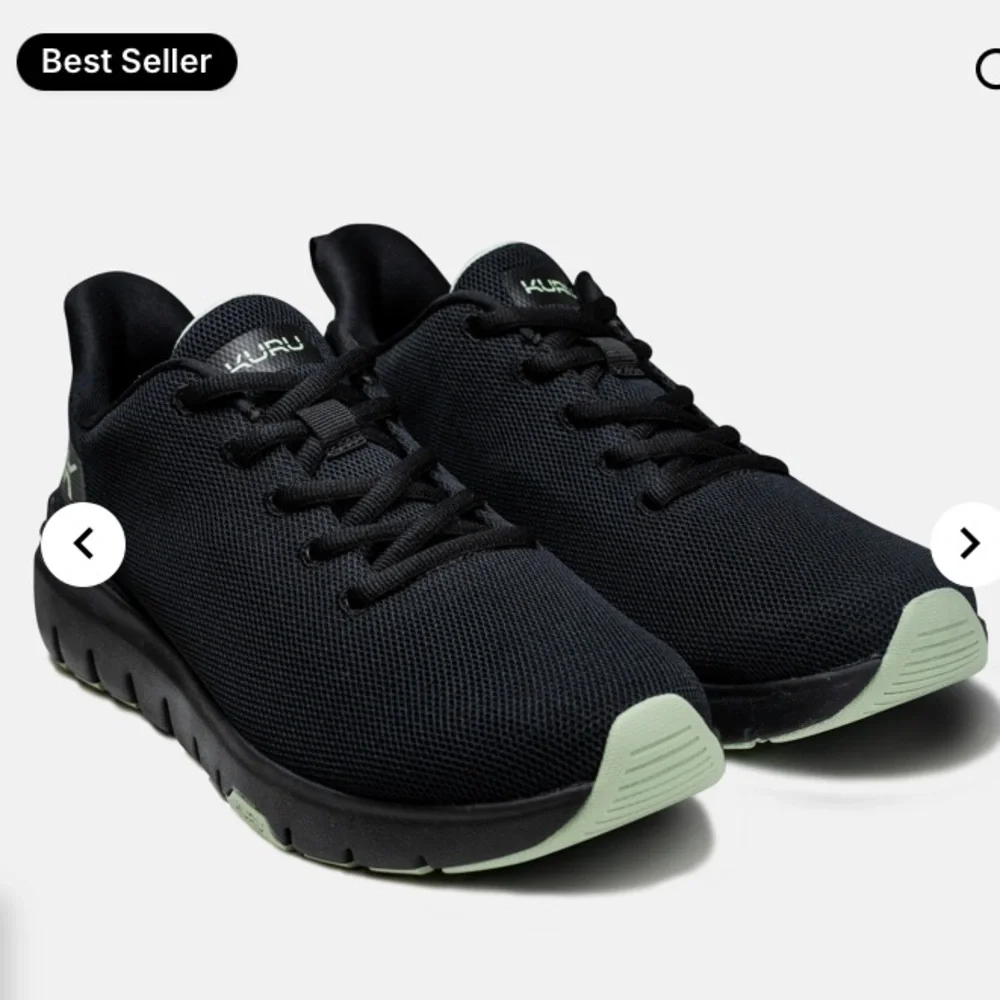 KURU‎ FLEX Via Black Athletic Shoes size 11M